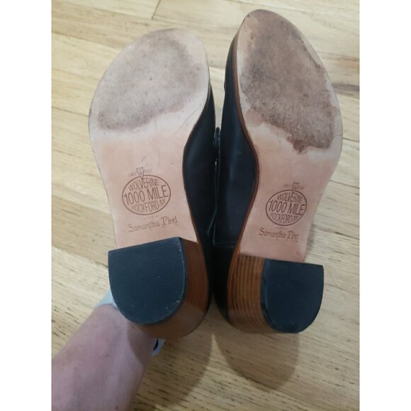 WOLVERINE 1000 Mile Shoes Oxford Kiltie US 7 B Black Samantha Fleet - Picture 8 of 9